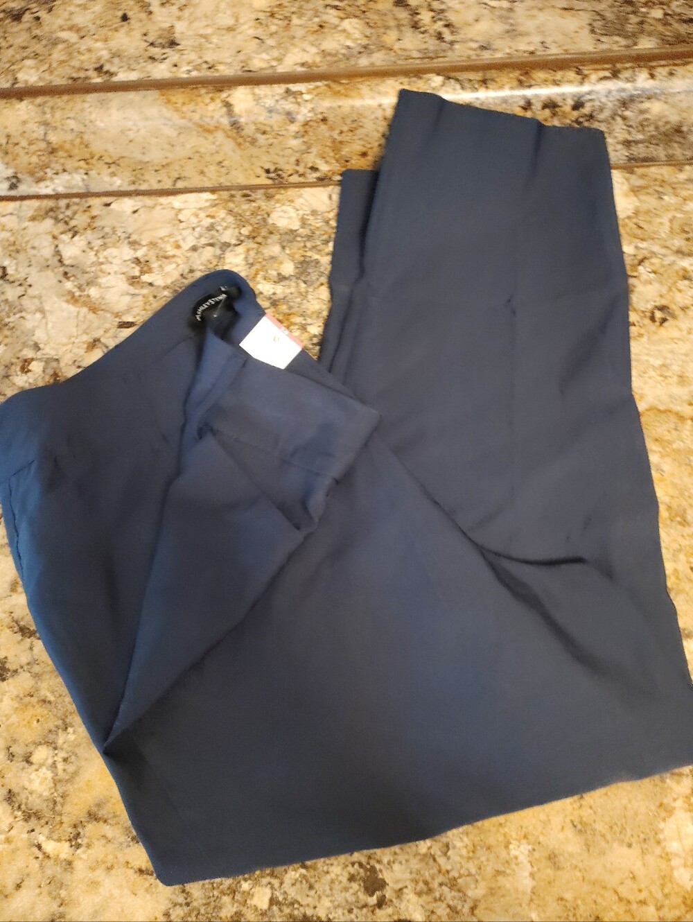 Nwt 18 Ashley Stewart Navy Women's Capris New With Tags Dress Capris